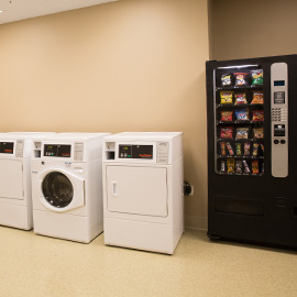 Facility laundry and vending area